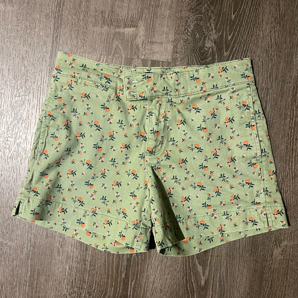 Sanctuary x Anthropologie Olive Floral Women's Bermudas (size 25)